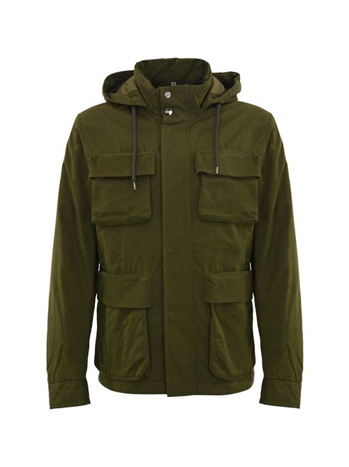 Parka corto in cotone waxed tech Herno | PI001250U 13800Z7740